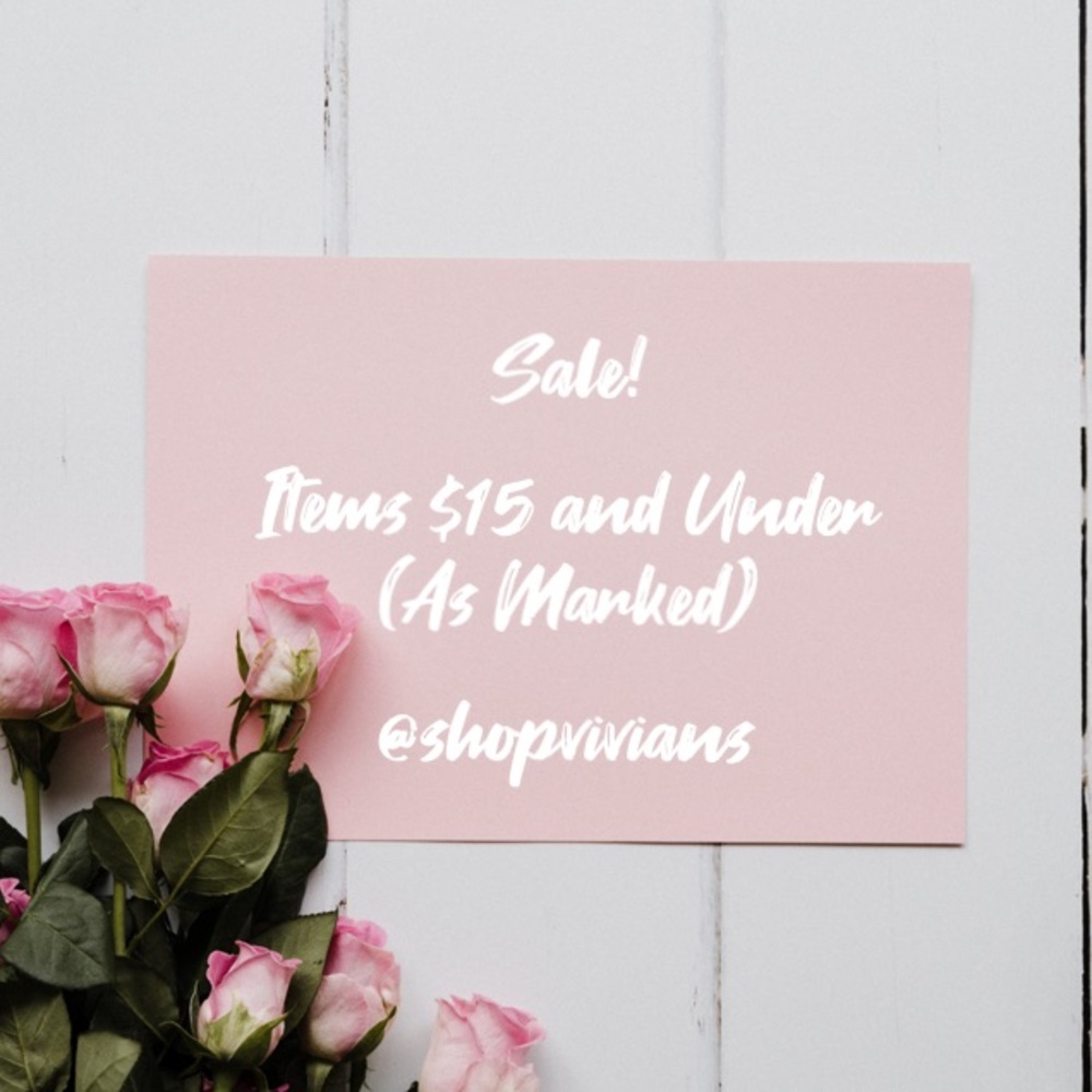 SALE! Over 70+ Items Under $15! @shopvivians